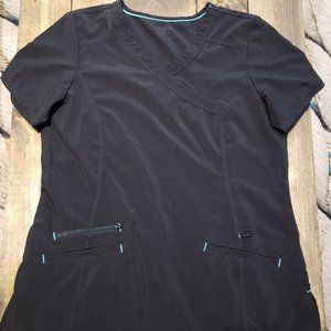 Black Medium Scrubstar Scrub Top